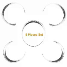 Pour Porsche Cayenne 958 2011 - Garniture de tableau de bord argentée pour compteurs - Décoration intérieure