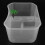 Versatile White Turtle Reptile Tank with Integrated Basking Platform 1