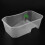 Versatile White Turtle Reptile Tank with Integrated Basking Platform 5