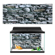Fish Tank Background Poster PVC Sticker Landscape Art for Aquarium Decoration