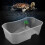 Versatile White Turtle Reptile Tank with Integrated Basking Platform 3