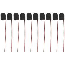 Lot de 10 boîtiers pour piles bouton CR2032 avec interrupteur marche/arrêt (3 V).