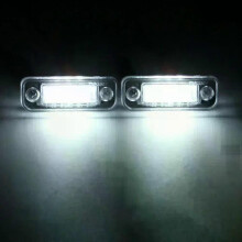 Lot de 2 éclairages LED 12V pour plaque d'immatriculation de voiture Mercedes-Benz Classe C/E CLS SLK