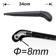 Kit d'essuie-glace arrière 14 pouces avec bras pour Ford Focus 2 MK2 Hatchback 2004-2011 (brosse à vitres