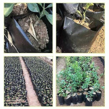 Sacs de pépinière biodégradables en PE, sacs de culture épais pour plantes, pots de semis en tissu,