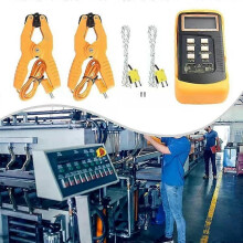 Thermomètre numérique à thermocouple de type K (-50 à 130 C) à deux canaux, avec pince pour tuyau et