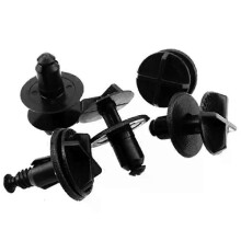 Lot de 10 fixations noires pour couvercle de batterie et panneau de capot Land Rover Range Rover Discovery