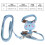 AntiLost Cat Harness with Leash, Adjustable, Escape-Proof, Blue (Small) 3