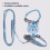 AntiLost Cat Harness with Leash, Adjustable, Escape-Proof, Blue (Small) 6