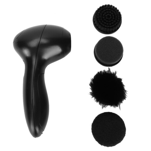 Efficient Handheld Electric Shoe Shine Kit with 4 Brush Attachments 1