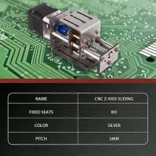 Kit de fraiseuse CNC avec table coulissante pour axe Z, module de transmission compact pour fraisage