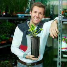 Lot de 10 pots profonds de pépinière avec trous de drainage pour la germination des fleurs et des semis