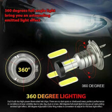 Kit de 2 ampoules LED H7 pour phares, feux de croisement/route, 100 W, 30 000 lm, blanc 6 000 K, ultra-lumineuses