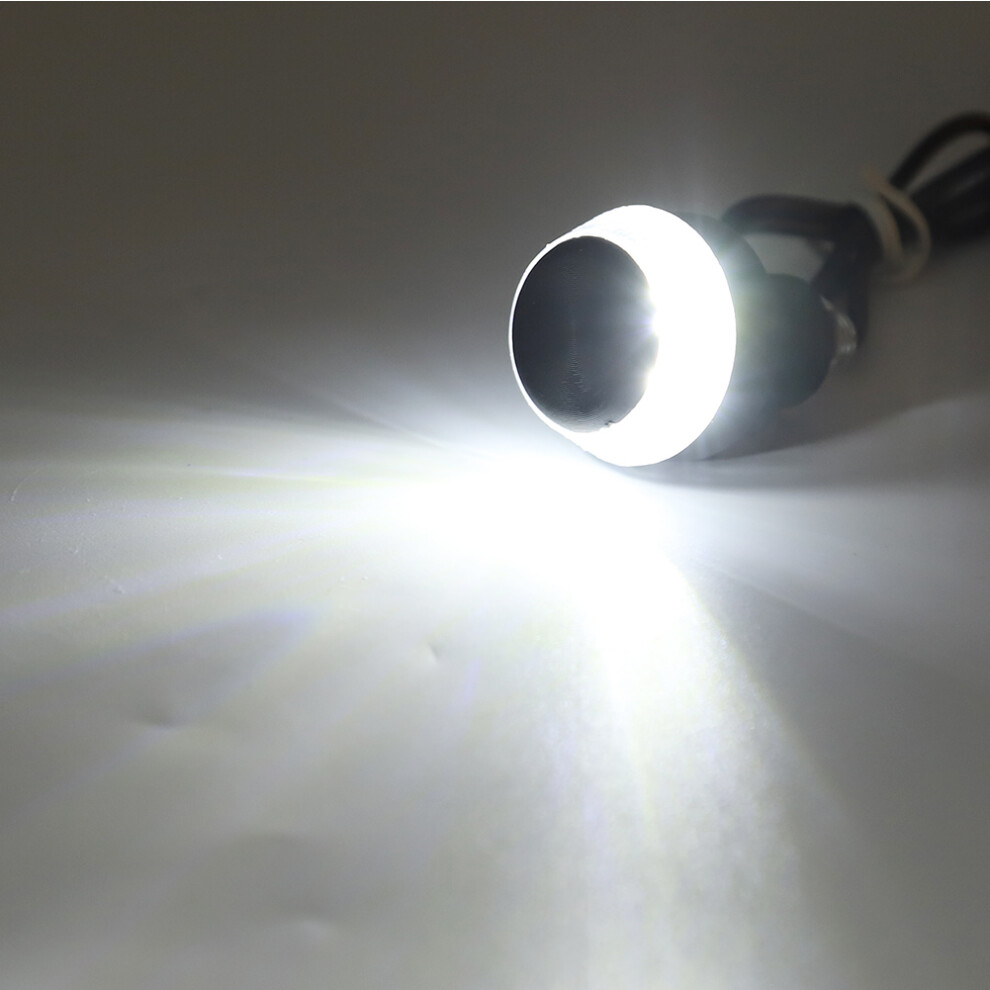 Led Handlebar Turn Signal Lights Dc 12V 22Mm For Motorcycles White/Yellow 7681363284646