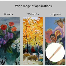 Pinceau plat en poils de chèvre 367A, idéal pour les artistes professionnels, le bricolage et la création