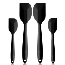 Set di spatole gourmet in silicone, utensili da cucina antiaderenti, in silicone solido resistente al calore, dal design flessibile e igienico.