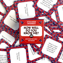[Fun Game Night] 50 Fun Questions Family & Friends Game Night Card Game - How Well Do You Know Me? | Red Box, Perfect