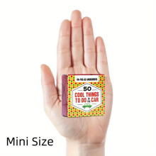 (COOL STUFF) 50-Card Car Games for Family Travel & Game Nights - On-the-Go Amusements with Trivia, Riddles & Party Challenges -