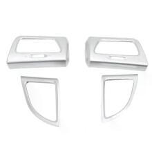 4 pièces ABS chromé, cache de sortie d'air avant pour Honda CRV/CR-V 2012-