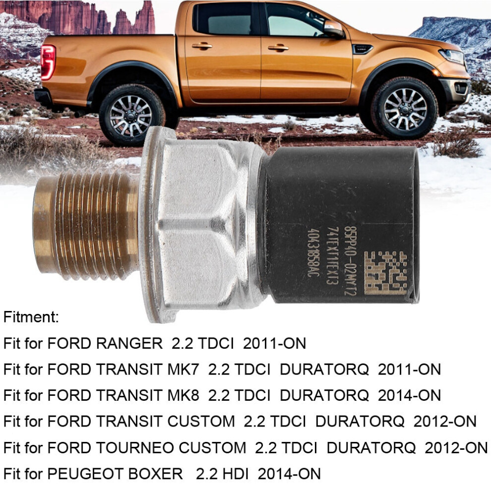 High Pressure Fuel Rail Sensor For Ford Transit 2.2 Tdci 85Pp40-02 7611363286555