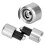 2 Stück Bar-End-Plug 22 mm Lenker 1,8-2,7 cm Silber 7