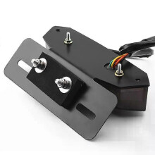 Feu arrière de moto à LED fumé, feu stop, clignotant, feu arrière intégré à la plaque d'immatriculation
