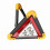 30W Car Breakdown Triangle LED Safety Stop Sign with Red Warning Light 12
