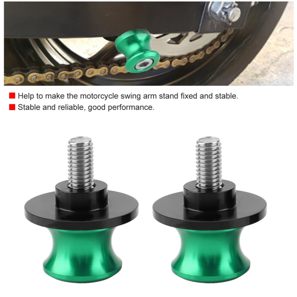 Universal 2Pcs 8Mm Cnc Machined Swing Arm Spool Sliders - Green 4251363288079