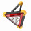 30W Car Breakdown Triangle LED Safety Stop Sign with Red Warning Light 9