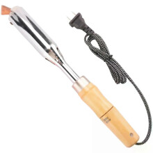 Fer à souder électrique haute puissance 200 W avec poignée en bois isolée, pour électricien domestique.