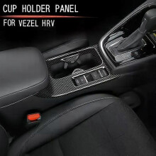 Autocollants décoratifs en fibre de carbone pour porte-gobelet de console centrale de voiture Honda