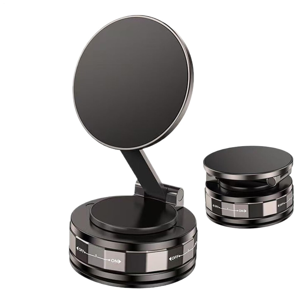 Magnetic Car Phone Holder Vacuum Suction Cup 360Degree Rotatable Foldable Retractable Phone Mount For Gym Shower 9105992288823