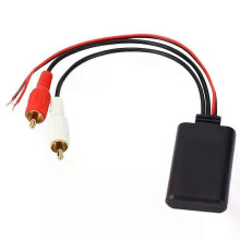 Récepteur audio stéréo sans fil compatible Bluetooth pour voiture, avec adaptateur AUX et interface