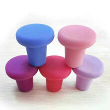 (Rose 1 pièce) Bouchons de bouteille en silicone, 6 couleurs, pour le vin, accessoires de conservation