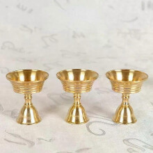 1 bougeoir en cuivre, support pour lampe à beurre, chandelier long, pour bougie, coupelle en cuivre,