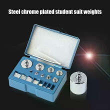 Poids d'étalonnage portables chromés pour bijoux, précision de 10 mg à 100 g, légers, pour le contrôle
