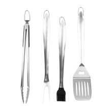 Ustensile de grătar rezistente la căldură, spatulă multifuncțională pentru grătar, accesorii pentru gătit în aer liber, kit de accesorii