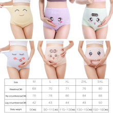 Adjustable Cotton Maternity High Waist Underwear Yellow L for Pregnancy