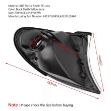 2 clignotants avant jaunes pour BMW Série 3 E46 02-05