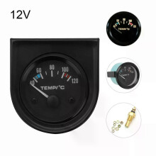 Kit de mesure de température d'eau automobile numérique LED noir universel 40-120