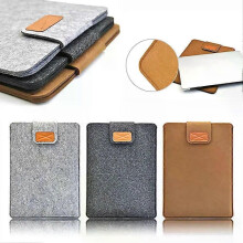 Étui de protection fin en feutre pour tablette MacBook Air Pro 11, 13 et 15 pouces - Couleur unie