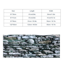 Fish Tank Stonewall PVC Sticker - Vivid Landscape Background Poster