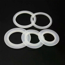 1/5 joints plats en caoutchouc silicone, diamètre extérieur 35-41 mm, blanc, pour bouchon de lavabo