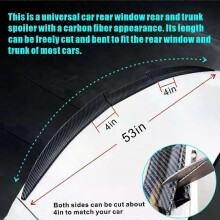 Aileron de coffre arrière universel réglable en ABS pour BMW E90 E91 E92 E93 E80 E81 E82 E87 E88 G20