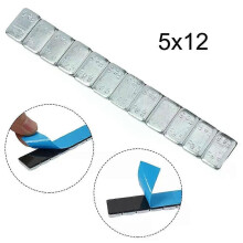 Poids d'équilibrage adhésifs en fer (60 g) pour jantes de voitures et motos, compatible avec diverses
