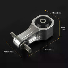 Support moteur arrière inférieur en aluminium modifié pour Honda Civic CSX Si K20 K24 (2006-2011)