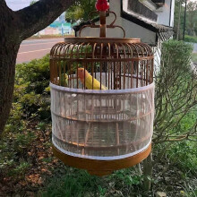 Filet de protection pour cage à oiseaux en nylon, facile à nettoyer, récupérateur de graines, accessoires