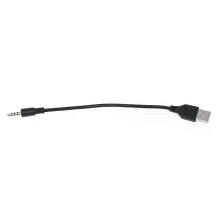 Câble adaptateur de charge USB 20 mâle avec prise auxiliaire audio 3,5 mm pour lecteur MP3 de voiture