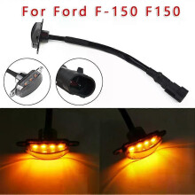 Calandre avant à LED ambrées style Raptor pour Ford F150. Matériau : plastique ABS. Installation facile.