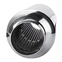 1 silencieux d'échappement universel 63 mm 25 pour voiture, résonateur, embout en acier inoxydable